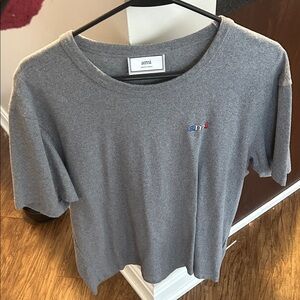 Ami Heather Gray Short Sleeve Tee